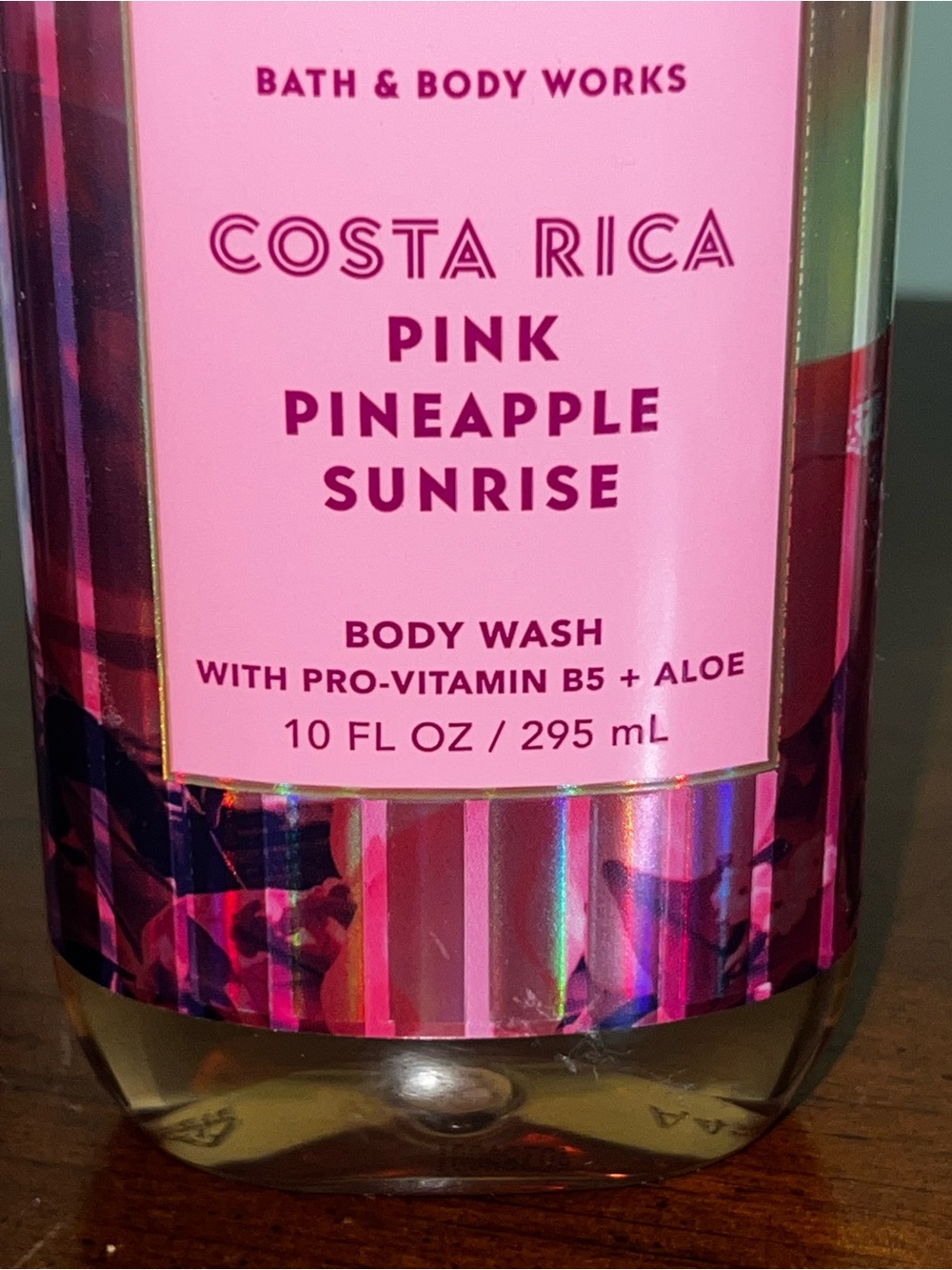 Bath & Body Works Pink Pineapple Sunrise Body Wash - Shimmering Pink Bottle-NEW - Picture 2 of 4